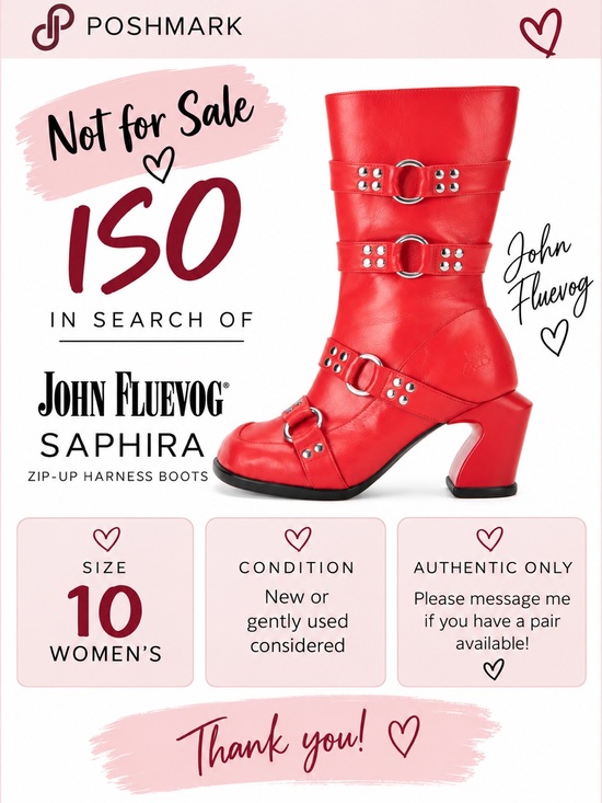 John Fluevog Shoes - John Fluevog Red Harness Zip-Up Saphira Boots